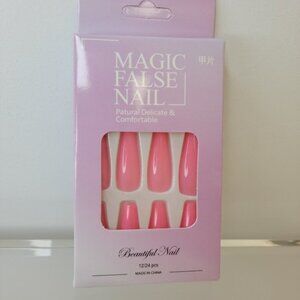 Pink Ombre Press  On Nails
